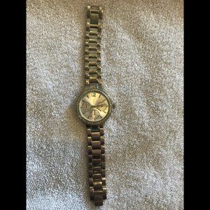 Stainless Steel Back Silver Rhinestone Watch